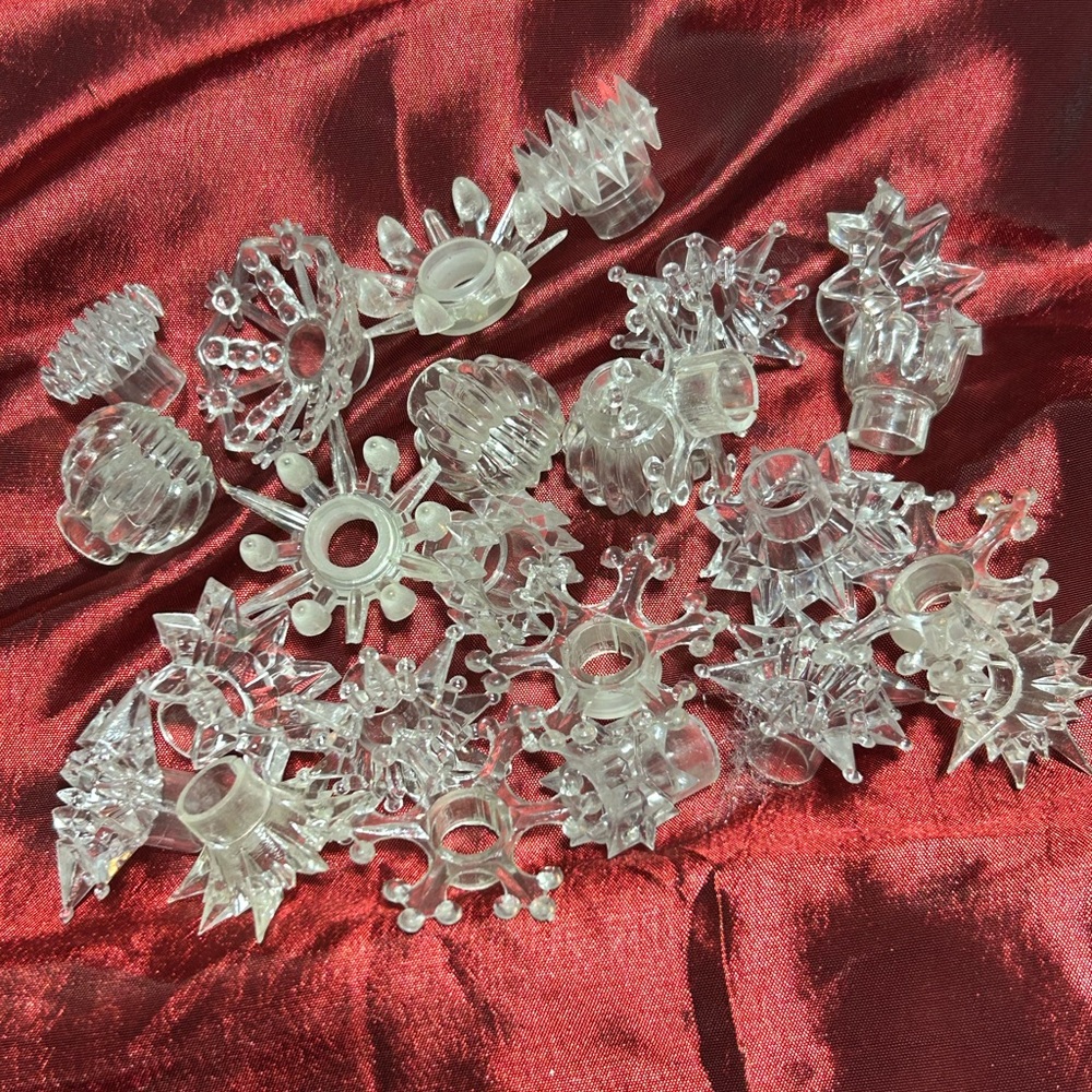 24 vintage assortment of Christmas light covers to make your tree sparkle- used
